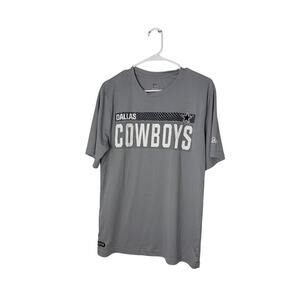 Dallas Cowboys NFL Team Apparel Grey Graphic T-Shirt Men's Medium Athletic